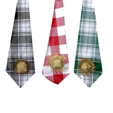 Imagem de Kit 06 Gravata Infantil Festa Junina Estampada Caipira - Gravata Caipi