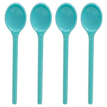 Imagem de Colherzinha de Sobremesa Mini Azul Bebe Com 50 Unidades - Russo Art