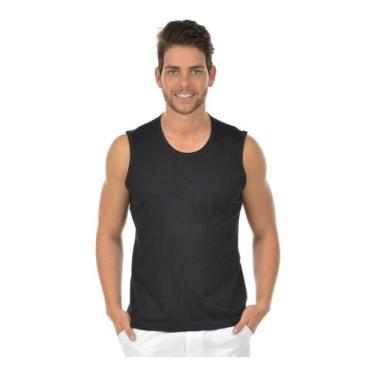 Imagem de Regata Masculina Machão Algodão Premium - Vesttuario, Preto, GG