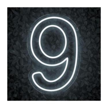 Imagem de Luminoso Numero Neon Led 50 Cm Festa De 0 A 9 - Art Studio Design, 9, 