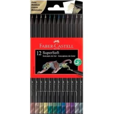 Imagem de Ecolápis de cor Supersoft 12 Cores Metálicas Faber-Castell