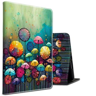 Imagem de Capa protetora para Samsung Galaxy Tab A7 Lite 22.1 cm 2021 (SM-T220/T225/T227) BEOTIWAD Slim à prova de choque com suporte dobrável para tablet Samsung A7 Lite 22.1 cm, cogumelo colorido