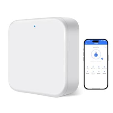 Imagem de LOQRON Gateway Smart Lock WiFi Gateway, bloqueio Bluetooth de controle remoto, compatível com aplicativo TTLock para fechaduras de porta inteligentes e caixa de bloqueio de chave