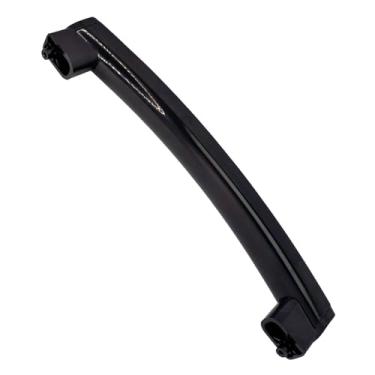 Imagem de SURPOUF Maçaneta de porta de micro-ondas WB15X10275 WB06X10939 com suporte para GE Kenmore peça de substituição de fogões de forno micro-ondas (preto)