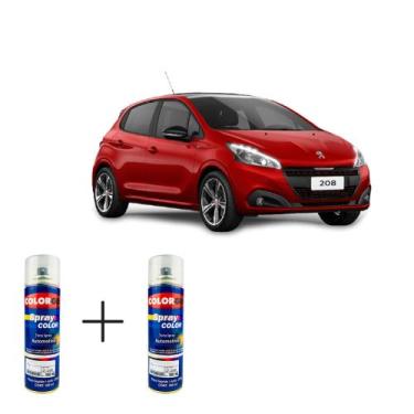 Imagem de Spray automotivo vermelho aden + spray verniz 300ml - Sherwin Williams