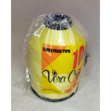 Imagem de Linha de pipa Vera Cruz 1500 jardas fio 10, Amarela