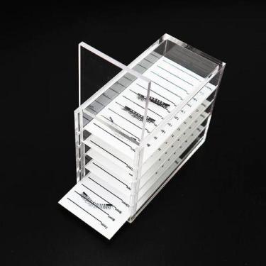 Imagem de Caixa Organizadora Com 5 Divisória Para Extensão De Cílios A - OEM, Tr