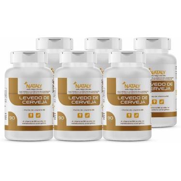 Imagem de Kit Com 6 - Levedo de Cerveja 90 Comprimidos 1000mg Nataly - Nataly 