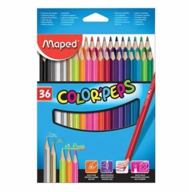 Imagem de Lápis de Cor Triangular - 36 Cores - Maped -