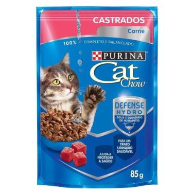 Imagem de Ração Nestlé Purina Cat Chow Castrados Sachê Carne ao Molho - 1 unidad
