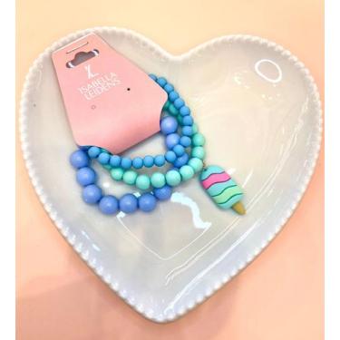 Imagem de Pulseiras de Miçanga Infantil Picolé Colorido (conjunto com três pulse