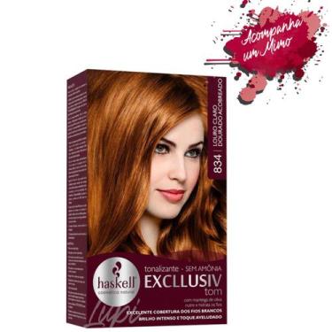 Imagem de Tonalizante 834 Haskell Excllusiv Tom Louro Claro Dourado Acobreado