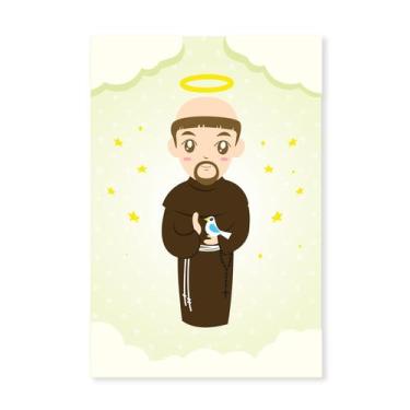 Imagem de Placa Decorativa MDF São Francisco Santo Padroeiro 20x30cm - Quartinho