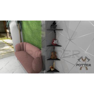 Imagem de Prateleiras 4 Peças Decorativa Sala Quarto Cozinha Escritório - Projet