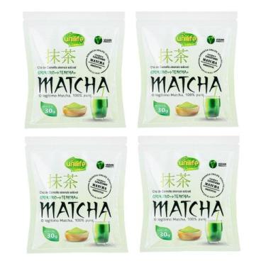 Imagem de KIT C/4 Un. Matcha Legítimo Premium 100% Puro Original Chá Em Pó - Uni