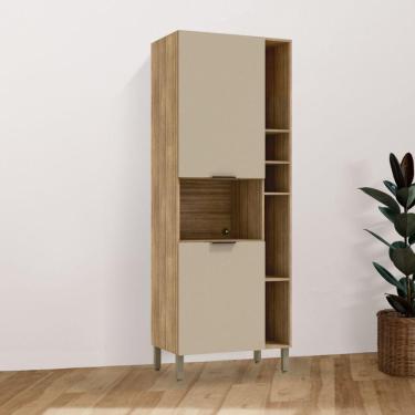 Imagem de Paneleiro Micro Nicho Viv Aluminum Freijó/Vanilla