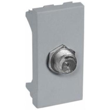 Imagem de Modulo Coaxial (Antena) - Recta Prata Satin Fosco - Blux Recta Prata S