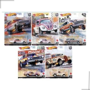 Imagem de Hot Wheels Drag Strip Demons Kit c/ 5 carrinhos mattel FPY86