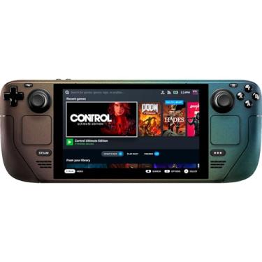 Imagem de Razer Console Skin: Steam Deck - Full Wrap - Premium 3M Cast Vinyl - Scratch Protection - Unique Designs & Finishes - Easy Application - Pearlescent Steel