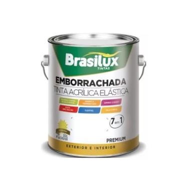 Imagem de Tinta Emborrachada Branco Neve 7 Em 1 - 3,6 Litros Brasilux