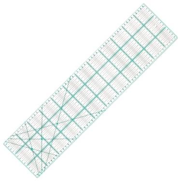 Imagem de MANUFORE Régua De Quilting 15 X 60Cm Régua De Acrílico Para Costura Régua Métrica Antiderrapante Ferramentas De Quilting Diy Com Linhas Impressas Claras Para Corte Preciso