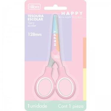Imagem de Tesoura Escolar 128mm Happy - Tilibra