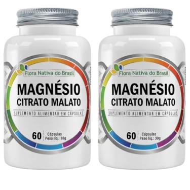Imagem de KIT 2X Magnésio Citrato Malato 60 Cápsulas - Flora Nativa