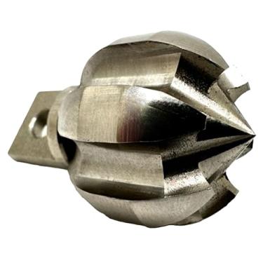 Imagem de Pro-Graad Fixador de fluxo de 5 cm, limpador de drenagem, cabeça de cortador de cobra para tubos de 5,1 cm - 7,6 cm, limpa e raspa paredes internas de tubos, serve para cabos de 5/20.3 cm e 3/10.2 cm,