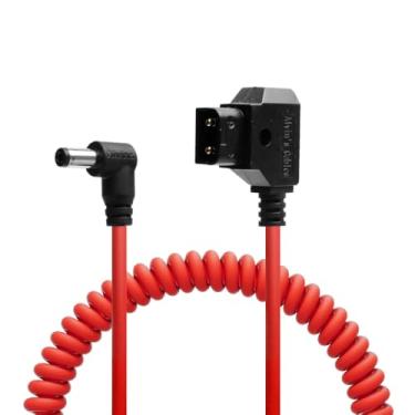 Imagem de Alvin's Cables Cabo enrolado Dtap para DC para Atomos Ninja V, cabo de alimentação de ângulo reto D-tap para 2.1 DC para Blackmagic Design Video Assist, SmallHD 702, para monitor Feelworld FW568,