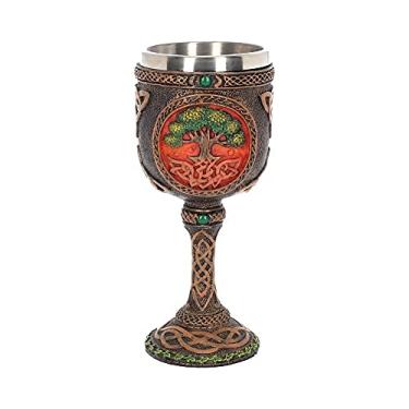 Imagem de Nemesis Now Cálice árvore da vida verde 21 cm resina com inserção de aço inoxidável, tamanho único