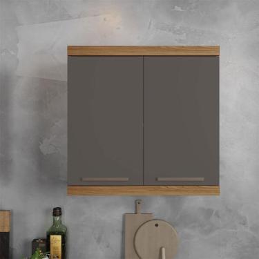 Imagem de Armário Aéreo Gold Master Arte Móveis - Arte Moveis, Cinamomo/ Grafite