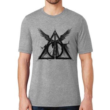 Imagem de Camiseta The Tale of the Three Brothers - Foca na Moda, Cinza, G