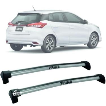 Imagem de Rack Teto Aluminio Prime Toyota Yaris Hatch 18/ 26 Prata PR331