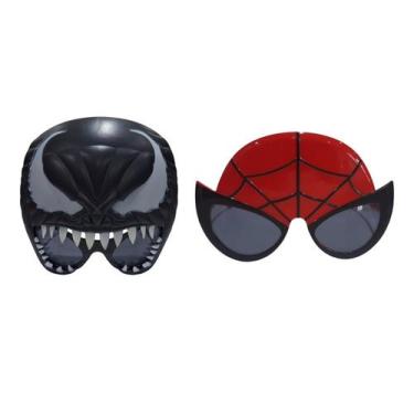 Imagem de Kit oculos infantil 1 homem aranha e 1 venom carnaval - MC PRESENTES