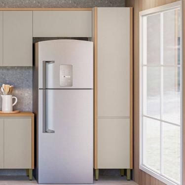 Imagem de Paneleiro para Cozinha em MDF 50cm Allure Jequitibá/Gris Fosco