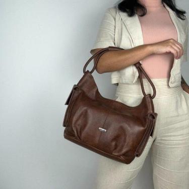 Imagem de Bolsa recuo em couro legitimo b.1087, Stone tabaco