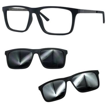 Imagem de Oculos Mormaii Swap 6 A14 6132 Com 2 Clipons Cinza e Prata, Cinza, Pra