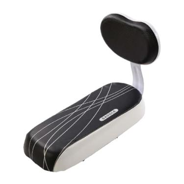 Imagem de kowaku Bicicleta Caso traseiro da almofada de almofada do banco traseiro com choque de backrest Aborda o assento de bicicleta infantil, banco traseiro de, Preto