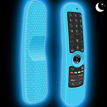 Imagem de Mydrissu Capa protetora para LG MR21GA MR22GA MR22GN MR23GA MR23GN MR24GN Magic Remote Control, capa de silicone para controle remoto LG Smart TV 2021-2024 Capa protetora antiderrapante (azul