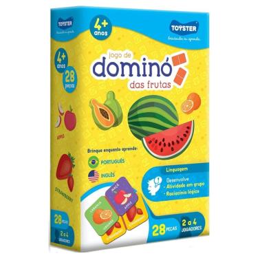 Imagem de Jogo de Dominó das Frutas Infantil 28 Peças - Toyster