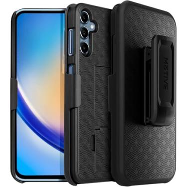 Imagem de MOTIVE Capa projetada para Samsung Galaxy A54 5G com clipe de cinto, capa com clipe para Samsung A54, combo de coldre A14, capa protetora à prova de choque fina e robusta com suporte (6,4 polegadas) |