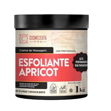 Imagem de Creme de Massagem Profissional cosmeceuta Esfoliante Apricot 1Kg - Remove células mortas, desobstrui poros, preparando para a hidratação. Retira a asp