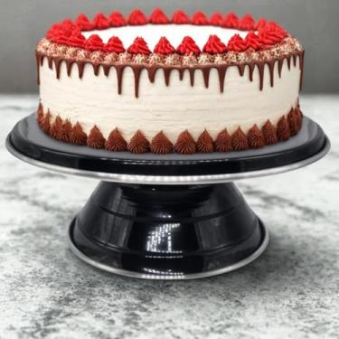 Imagem de Suporte Bailarina para Bolo Nº 30 Preto – Base Giratória Profissional para Decoração de Bolos e Confeitaria