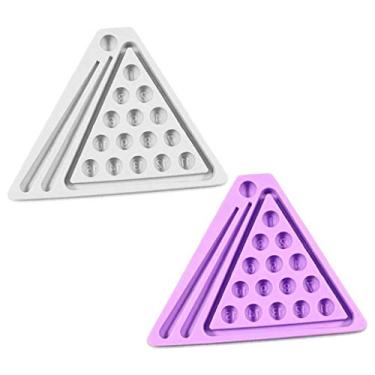 Imagem de caralin Conjunto de bolas de bilhar, molde de fundição de resina, conjunto de mesa de sinuca, vela, sabonete, resina, artesanato de silicone