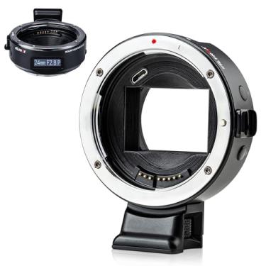 Imagem de VILTROX Adaptador de lente EF-E5, lente EF/EF-S para câmera E-Mount, anel de controle conversor de anel adaptador de foco automático compatível com lente Canon EF/EF-S para câmera Sony E Mount A7/A7R