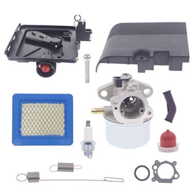 Imagem de Capa para purificador de ar 692298 + base de primer para limpador de filtro de ar 795259 + carburador 799868 para a maioria dos motores 124000 modelo 4hp - 7hp com kit de ajuste de mola 790849 699056