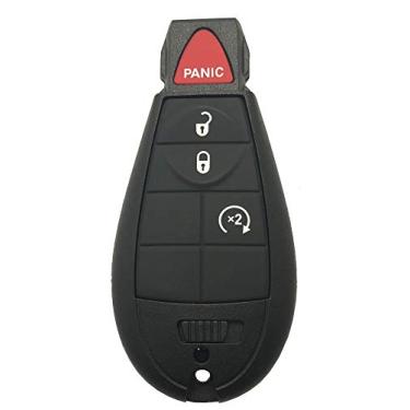 Imagem de Capa para chave de substituição Horande para Chrysler Town Country Dodge Durango Grand Caravan Journey Ram 1500 2500 3500 Jeep Grand Cherokee Ram 1500 2500 Controle remoto Prateleira para ventiladorHorande preto Horande
