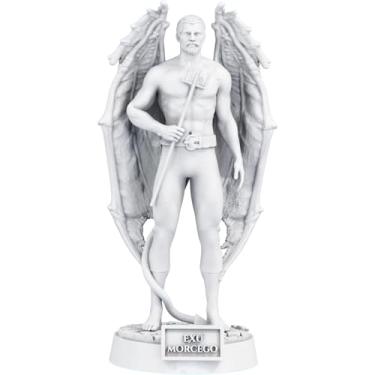 Imagem de Estátua Exu Morcego Imagem Umbanda Candomblé (Cor Mármore)