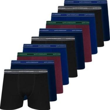 Imagem de Kit 10 Cuecas Lupo Original Boxer Em Algodão Box Masculina Cotton Adul
