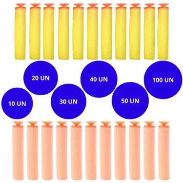 Imagem de Kit Refil Balas Com Ventosas Para Lançador De Dardos Modelo Nerf - PIC